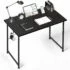 Writing Desk with Headphone Hooks, 47″