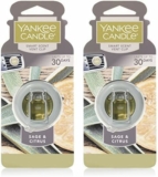 2-Pack Yankee Candle CAR VENT CLIP HW SAGE & CITRUS, Smart Scent