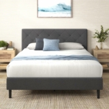 ZINUS Queen Shalini Upholstered Platform Bed Frame with Headboard, Queen