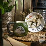 2-Pc Zak Designs Jurassic World Dominion Movie Ceramic Sculpted Mug Set