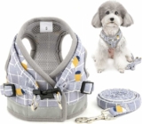 No Pull Dog Harness and Leash Set Adjustable Reflective, XL