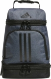 adidas Excel Insulated Lunch Bag, Cooler with Zipper, Pocket for Ice Pack, and Clip, Temperature Control Insulation