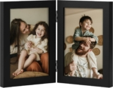 Double 4×6 Picture Frame with Plexiglass for Tabletop Display