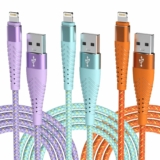 3-Pack iPhone Charger Fast Charging Lightning Cable 6FT