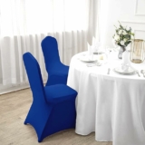 10-Pack White Spandex Dining Room Chair Covers