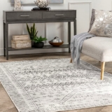 nuLOOM Transitional Moroccan Frances Area Rug, 4×6, Light Grey