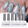 Set of 6 vettsy Magnetic Gel Nail Polish Set with Magnet, 10mL