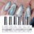 Set of 6 vettsy Magnetic Gel Nail Polish Set with Magnet, 10mL
