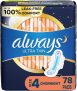 78-Count Always Ultra Thin Feminine Pads with Wings