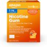 160-Ct Amazon Basic Care Nicotine Polacrilex Gum, 2 Mg (nicotine), Fruit Flavor