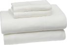 4-Pc Amazon Basics Performance Brushed Microfiber Bed Sheet Set, Moisture Wicking and Cooling, 4-Way-Stretch, Queen