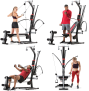 Bowflex PR1000 Home Gym Weight Lifting Aerobic Rowing and Vertical Folding Bench