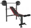 CAP Strength Standard Bench with 100 lb Weight Set, Leg Developer