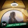 ENERGIZER Rechargable LED Camping Lantern with Tent Fan (USB Included)