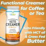 EVOWELL Keto Creamer with MCT Oil & Grass Fed Butter, 8.8 Ounce