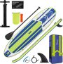 Evajoy Inflatable Stand Up Paddle Board w/ Accessories, Waterproof Bag, Main Fin, & Portable Hand Pump, 10”6′ x32” x6′