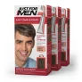 3-Pack Just For Men Easy Comb-In Color Mens Hair Dye, Easy No Mix Application – Medium-Dark Brown