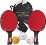 Set of 2 Nibiru Sport Ping Pong Paddle Set with 2 Rackets, 3 Balls, & Portable Case