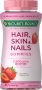 Nature’s Bounty Optimal Solutions Hair, Skin and Nails Gummies, Strawberry, 80 Count
