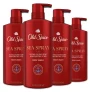 4-Pack Old Spice Body Wash for Men, Sea Spray Cologne Scent, 16.9 Fl Ounce