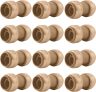 12-Pack SharkBite 3/4 Inch Straight Coupling, Push To Connect Brass Plumbing Fitting, Copper