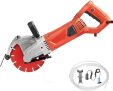 VEVOR Electric Concrete Saw, 7″ Blade with 3 inch Max Cutting Depth